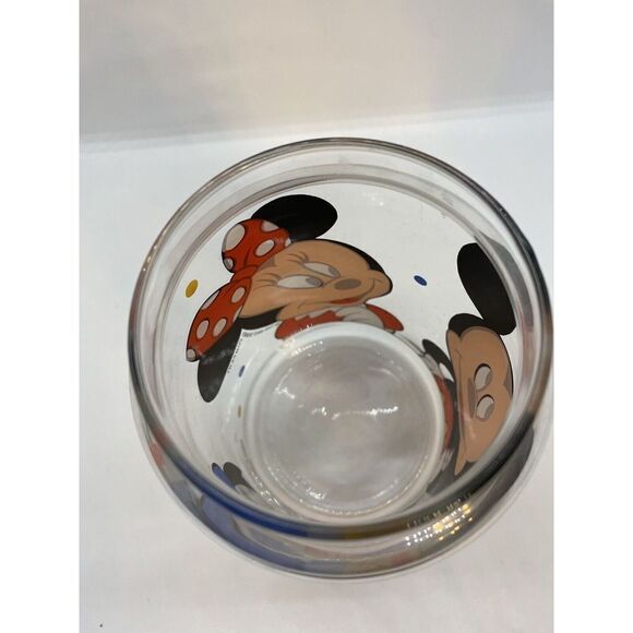 Disney Anchor Hocking Glass JarNO LID Goodies Candy Cookie Mickey Minnie Donald - Picture 4 of 10